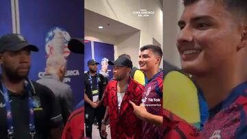 La sencillez de Neymar: se tomó fotos con los ‘Ticos’ tras empate ante Brasil