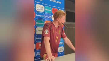 Kevin de Bruyne storms out after heated exchange over Belgium’s ‘golden generation’