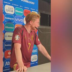 Kevin de Bruyne storms out after heated exchange over Belgium’s ‘golden generation’