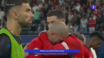 Pepe, Cristiano y un v¨ªdeo que ya es historia de las Euros: encoge el coraz¨®n la escena