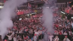 Epic scenes: England fans celebrate wildly following Watkins’ game-winning goal!