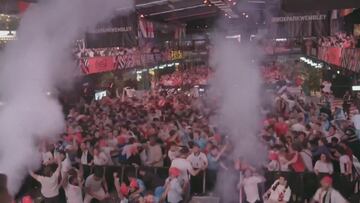 Epic scenes: England fans celebrate wildly following Watkins’ game-winning goal!