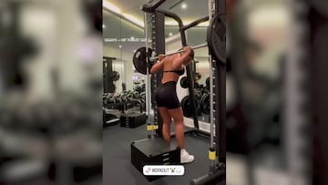 Messi’s wife, Antonela Roccuzzo, takes the internet by storm with her intense gym training sessions!