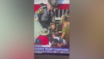 El v¨ªdeo en el que evac¨²an a una de las v¨ªctimas del tiroteo en el mitin de Trump