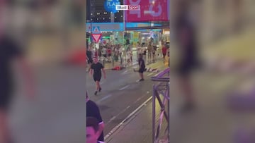 Brutal brawl erupts after Euro final: savage slap ignites chaos among England and Spain fans