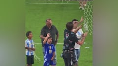 Heartwarming moment: Messi’s son and grandfather share special celebration on the pitch after win