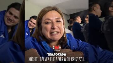 Xóchitl Gálvez estuvo en el Cruz Azul vs Tijuana: augura un buen torneo