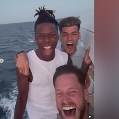 Nico Williams y su ‘grito’ con Morata y Remiro en mitad de los rumores del Barça