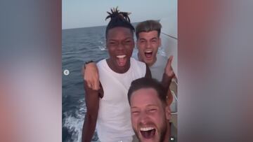 Nico Williams y su ‘grito’ con Morata y Remiro en mitad de los rumores del Barça