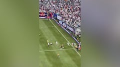 Electrifying Real Madrid entrance at MetLife Stadium: thousands of fans, sparse Barcelona supporters!