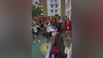 Golden glory: Djokovic celebrates win with Serbian team in Olympic village fervor