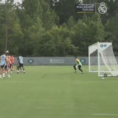 Stunning Real Madrid preseason goal leaves Courtois amazed and fans buzzing on social media