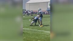 Watch: Giants-Lions training camp heats up as players exchange punches