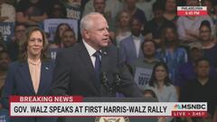TIm Walz’s first VP candidate appearance: throws down the gauntlet in viral challenge to JD Vance