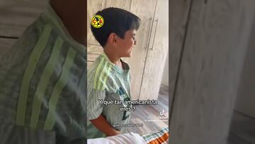 Niño llora de alegría al recibir el nuevo jersey del América