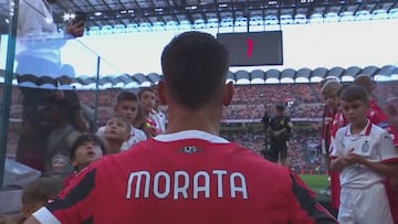 Así fue el espectacular recibimiento a Morata en Milán