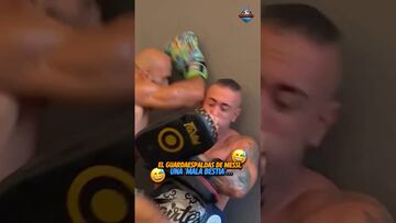 Guardaespaldas de Messi rompe las redes con brutal entrenamiento a lo UFC