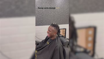 El cambio de look de Vinicius en la peluquería del hermano de Camavinga que ha revolucionado las redes