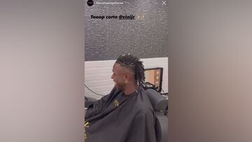 Vinicius Jr. transforms with a striking new hairstyle by Camavinga’s brother