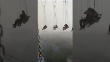 Atracción de Six Flags México queda parada a 70 metros de altura con persona arriba