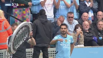 Pelos de punta con lo que pasó en el Etihad en el retorno de Gündogan