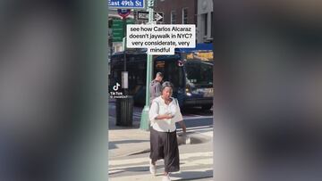 Cazan a Alcaraz paseando por Manhattan y a los americanos les ha sorprendido una cosa inaudita