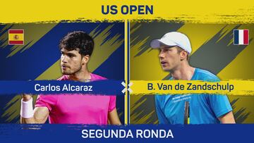 Resumen completo de Carlos Alcaraz vs Botic Van de Zandschulp del US Open