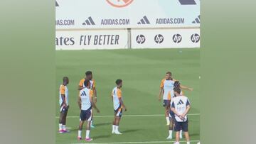 El vídeo del entrenamiento del Madrid que muestra otra realidad