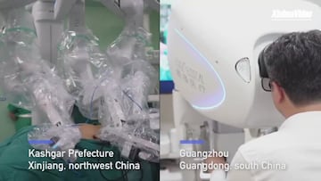 Un cirujano chino extirpa un tumor del pulmón de una paciente a 5.000 km de distancia