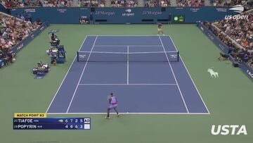 Ponganse de pie: el puntazo de Tiafoe para ganar al verdugo de Djokovic y seguir con el sueño americano