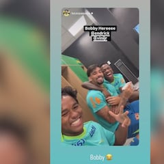 Se ha instaurado el vacile colectivo: Vini y el mote definitivo de Endrick