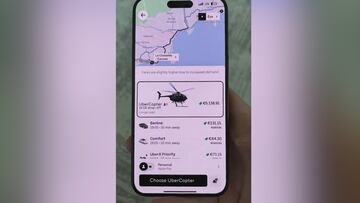 Así es pedir un lujoso helicóptero Uber
