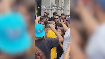 Confunden al ¡®doble¡¯ de Lamine Yamal en Barcelona: la reacci¨®n de la gente ya es viral