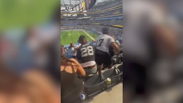 Stadium mayhem: Raiders fan sparks brawl, gets choked out in one