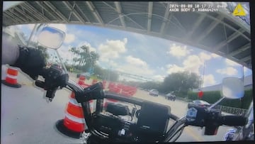 Sale a la luz la cámara policial durante la detención de Tyreek Hill