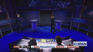 Kamala Harris confronts reluctant Trump in striking debate opening