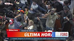 Manifestantes irrumpen en el senado de México tras la aprobación de la polémica reforma judicial
