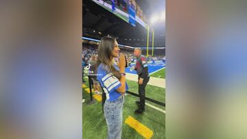 QB Jared Goff and SI model wife Christen Harper share unique pre-game tradition