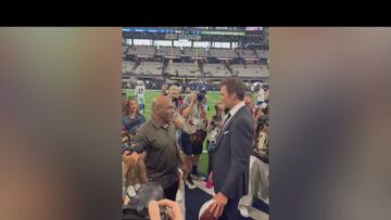 Mike Tyson and Tom Brady’s awkward moment stuns at AT&T Stadium