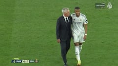 Ancelotti’s post-match remark to Mbappé ignites controversy: French star’s reaction stuns fans
