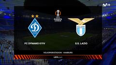 Resumen y goles del Dynamo Kiev vs Lazio, jornada 1 de la Europa League