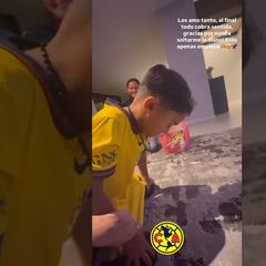 Hijo de Rodrigo Aguirre lloró al ver a su papá ganar la Campeones Cup