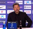 Simeone, caliente como nunca se le ha visto con la prensa, carga contra Courtois