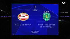 Resumen y goles del PSV vs Sporting CP, jornada 2 de la Champions League