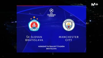 Resumen y goles del Slovan Bratislava vs Manchester City, jornada 2 de la Champions League