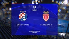 Resumen y goles del Dinamo de Zagreb vs Mónaco, jornada 2 de la Champions League