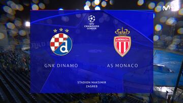 Resumen y goles del Dinamo de Zagreb vs Mónaco, jornada 2 de la Champions League
