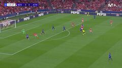 El garrafal fallo de Koke en el 1-0... y Simeone lo fulminó al descanso