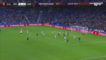 El cisma de la Real este año, ilustrado en el golazo de la derrota: tremendo el 1-2...