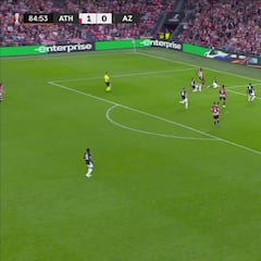 Es único en Europa: vean lo de Nico Williams en el 2-0 del Athletic, derrocha clase